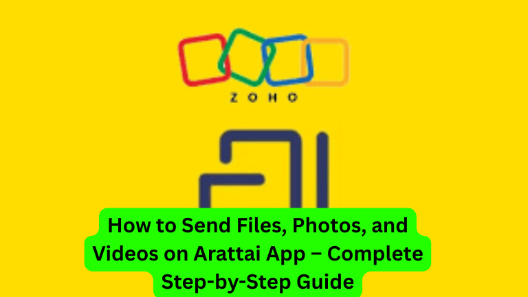 How to Send Files, Photos, and Videos on Arattai App