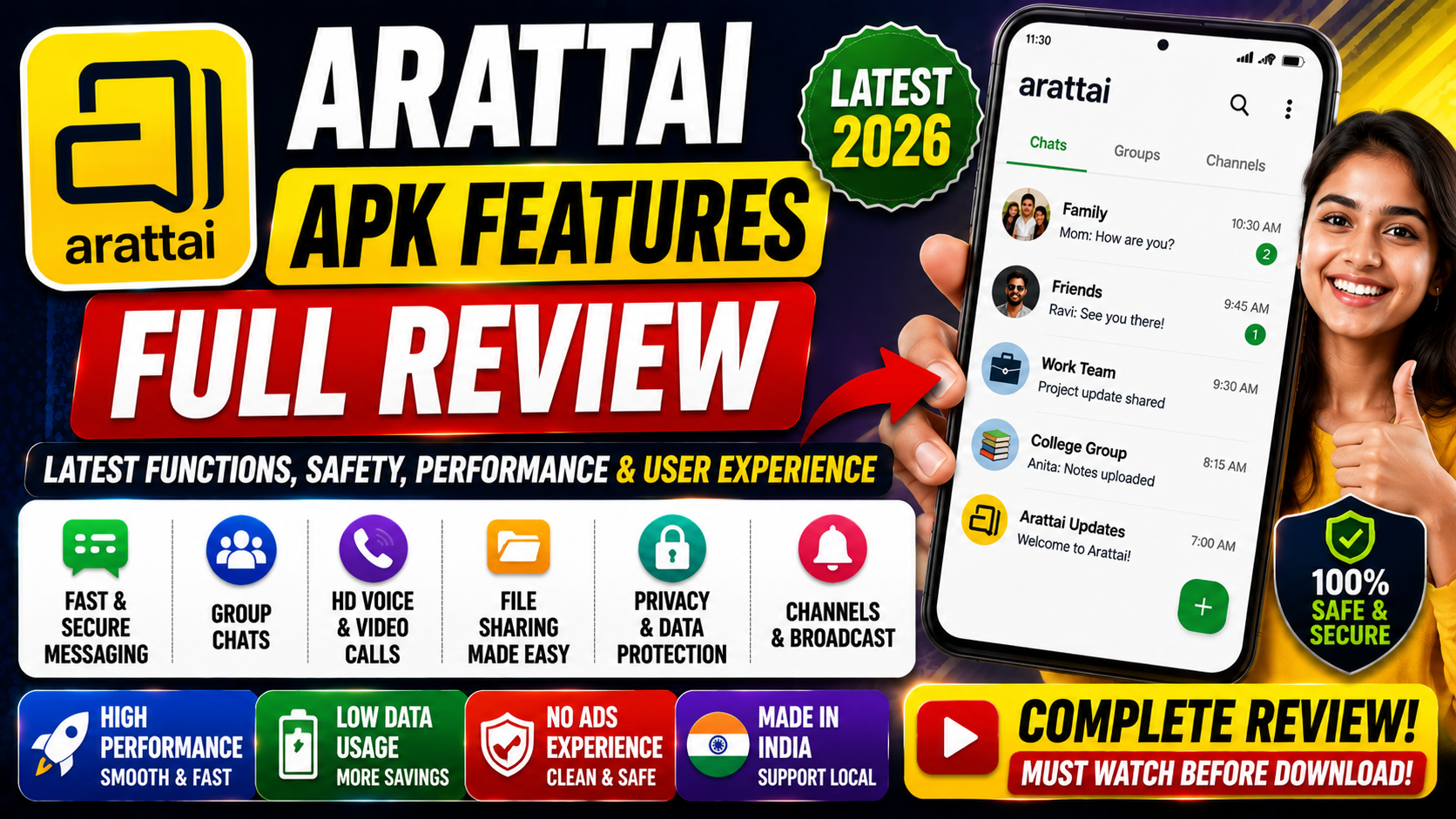 Arattai APK Features Full Review 2026
