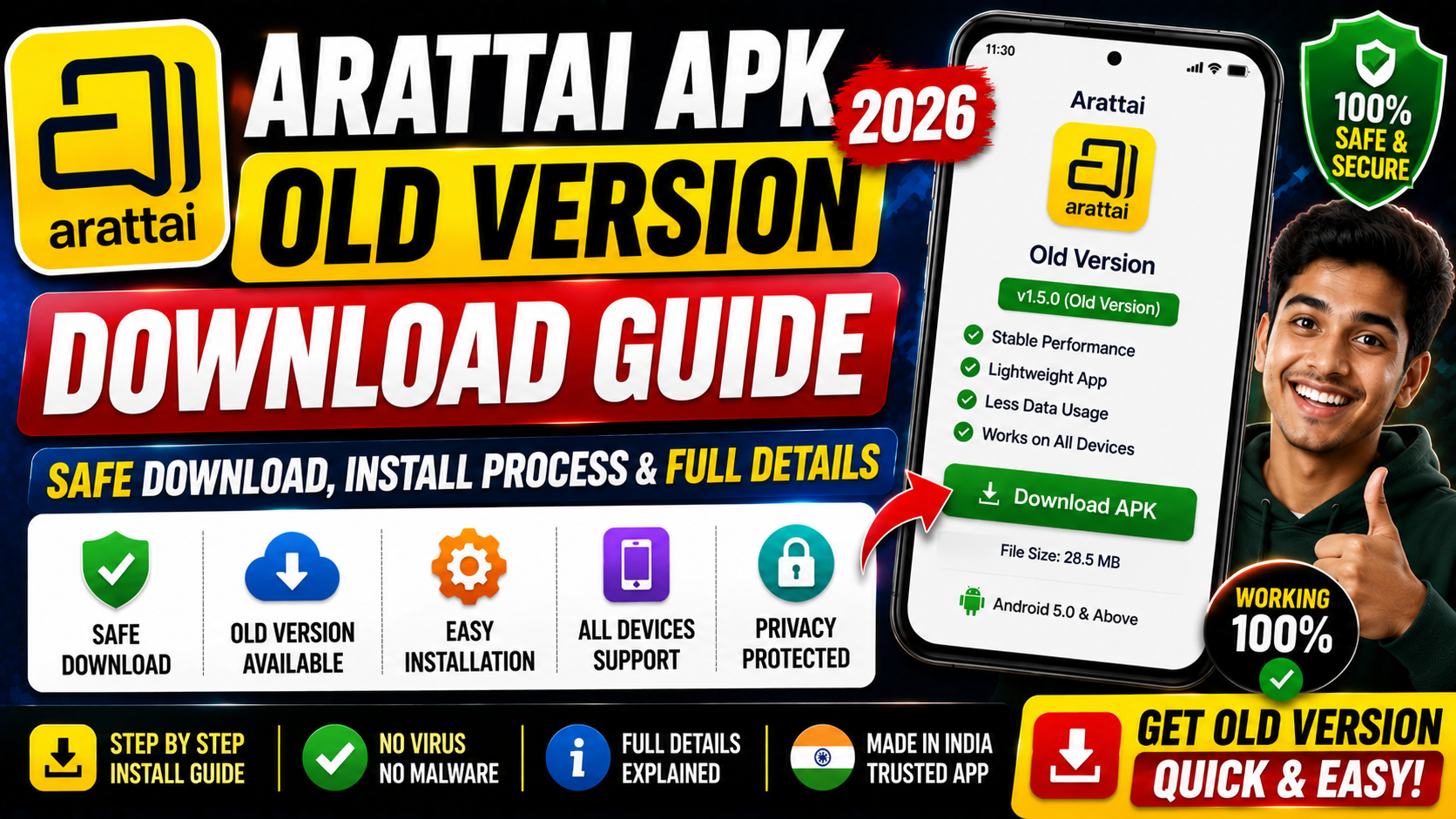 Arattai APK Old Version Download Guide 2026