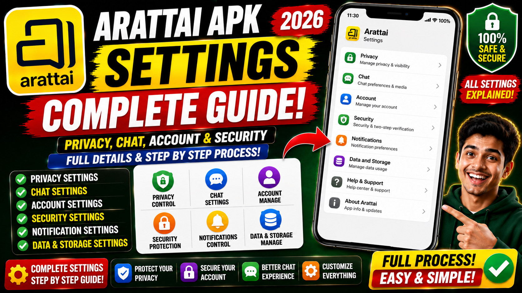Arattai APK Settings Complete Guide 2026