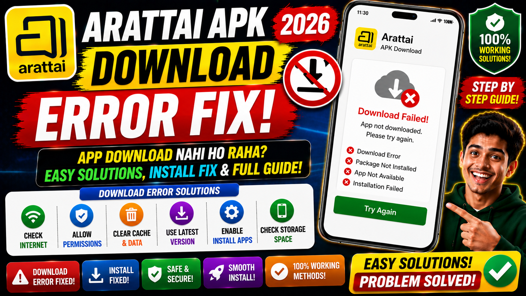 Arattai APK Download Error Fix 2026