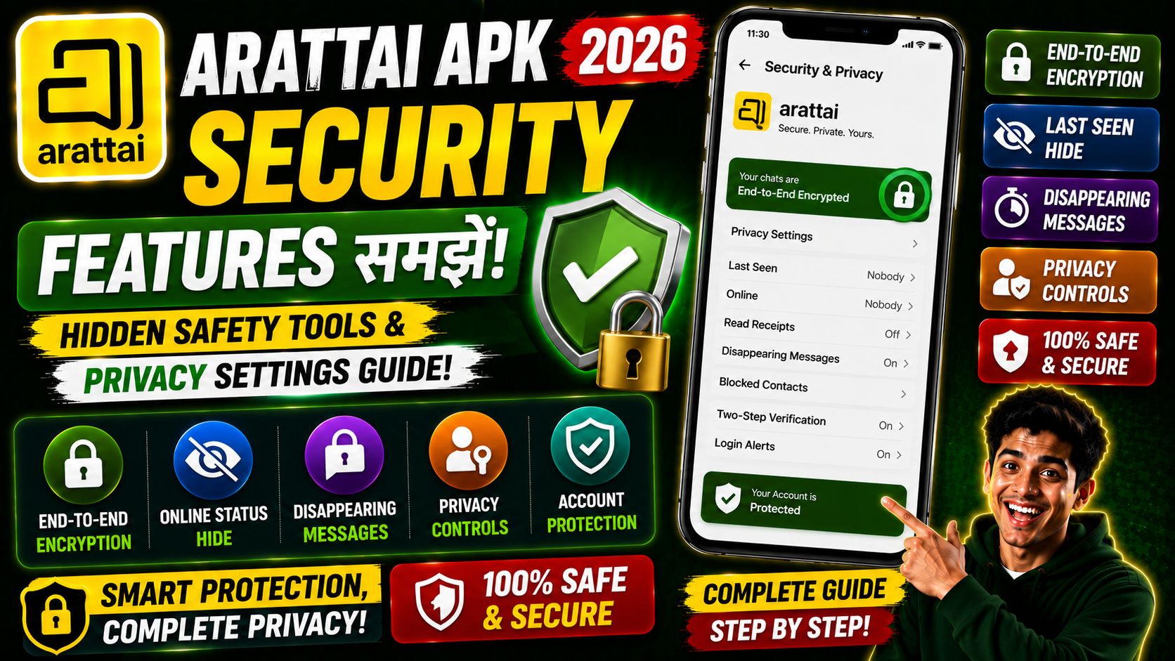 Arattai APK Security Features Explained 2026