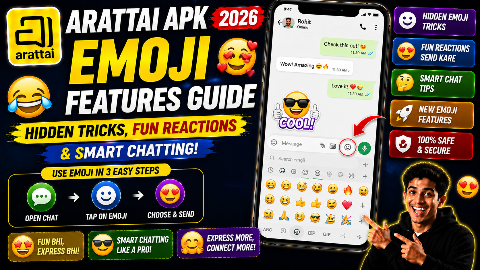 Arattai APK Me Emoji Features Guide 2026