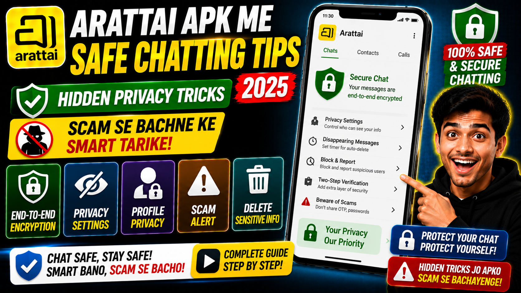 Arattai APK Me Safe Chatting Tips 2025