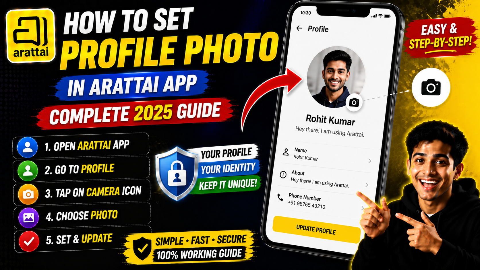 How to Set Profile Photo in Arattai App